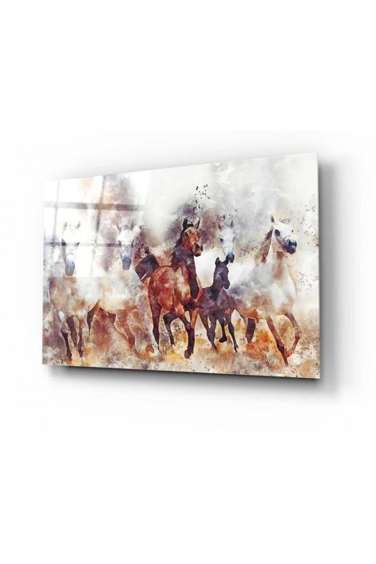 Horses Glass Painting