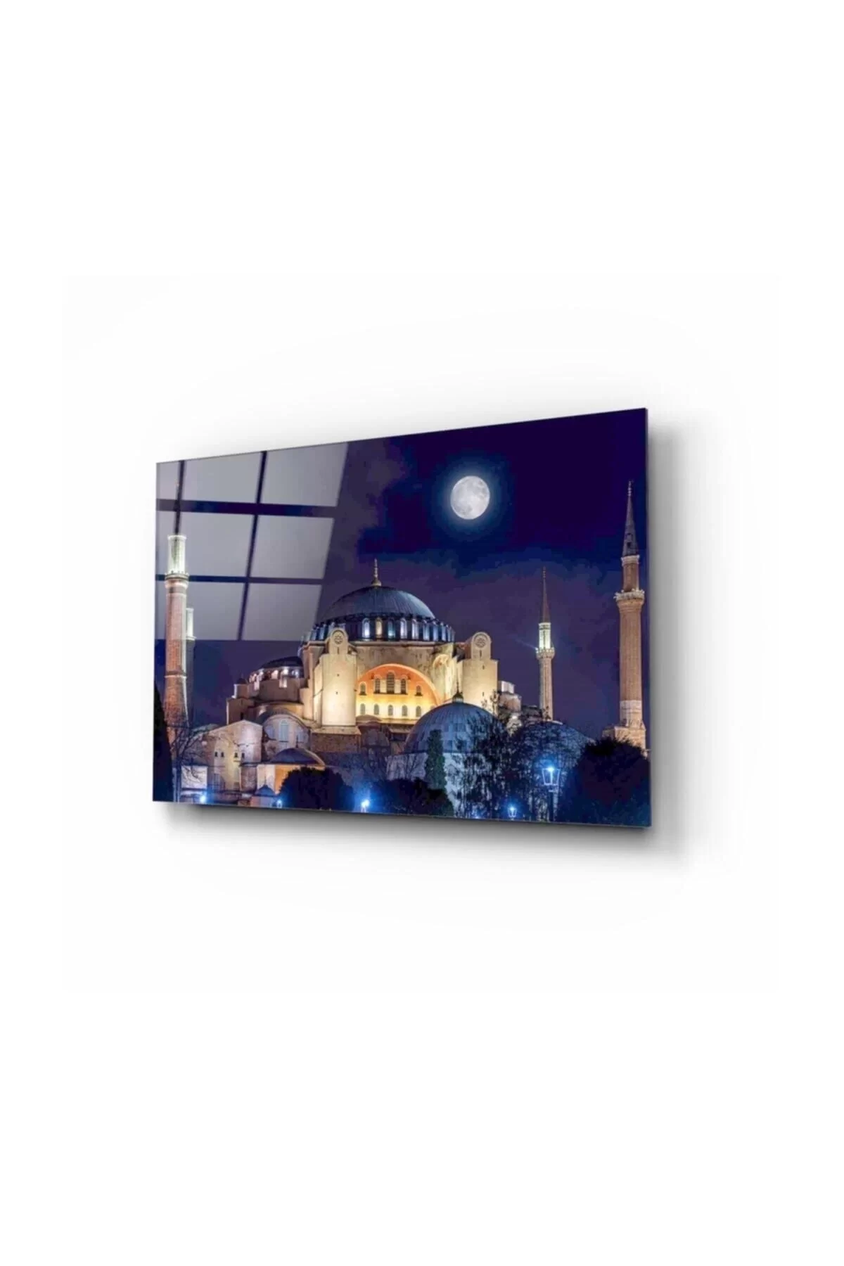 Hagia Sophia View Glass Painting 50x70 Cm