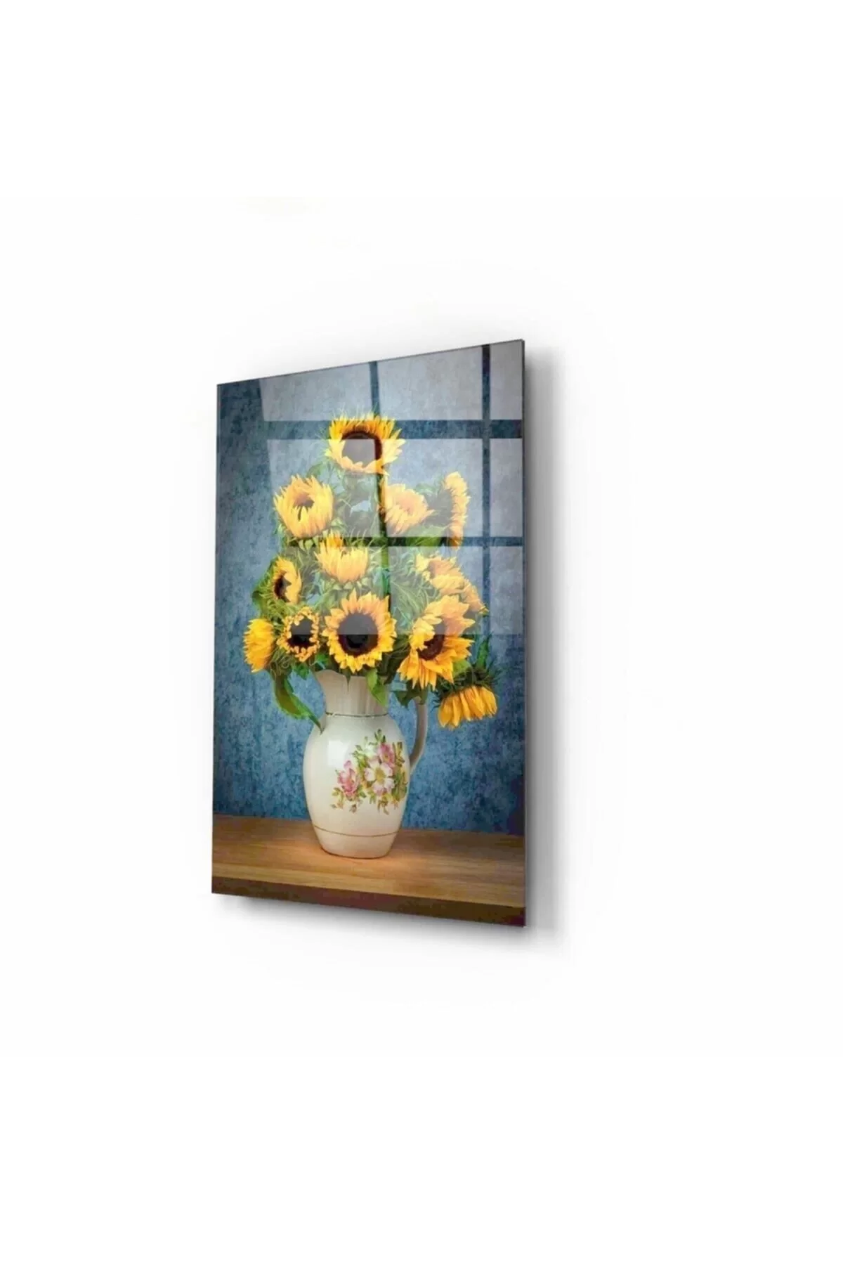 Sunflowers Glass Table 50 X 70 Cm