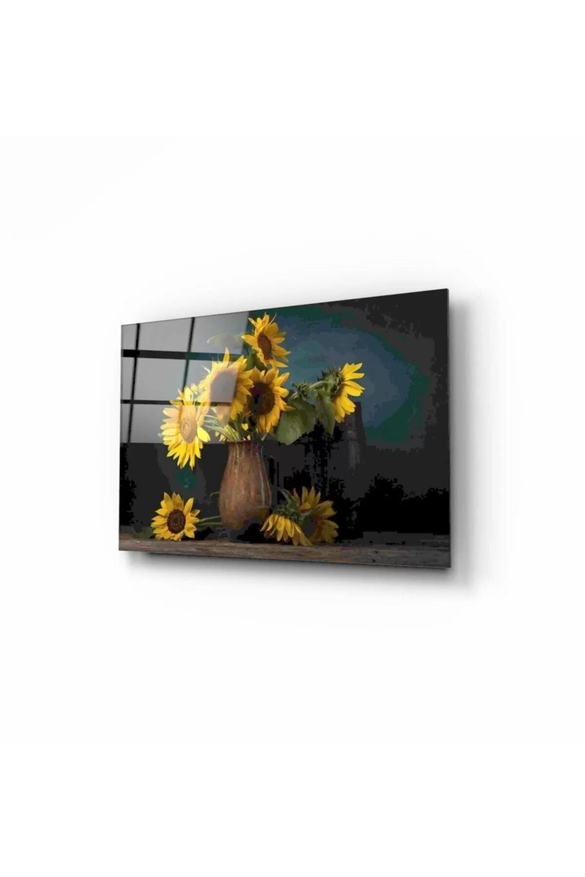 Sunflowers Glass Table 50x70 Cm