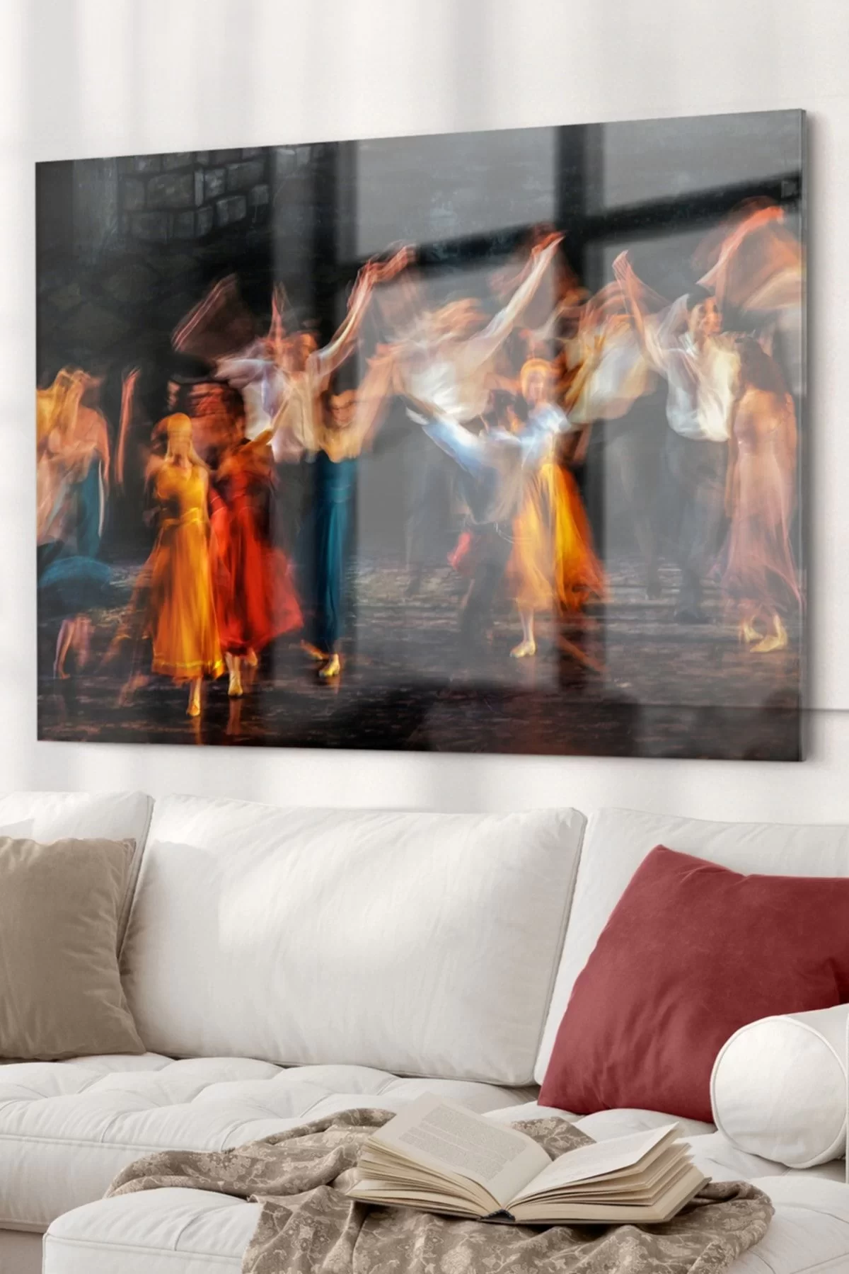 Ballroom Dance | Art Themed Glass Painting | 50x70cm