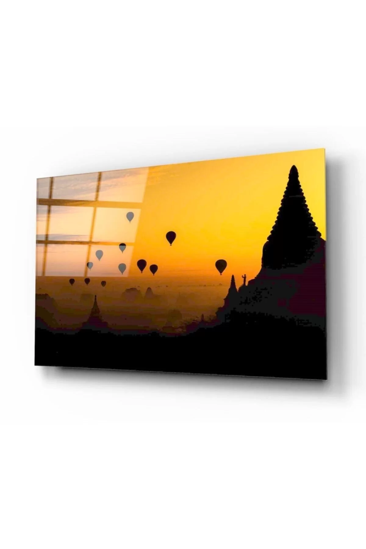 Balloons and Landscape Glass Painting