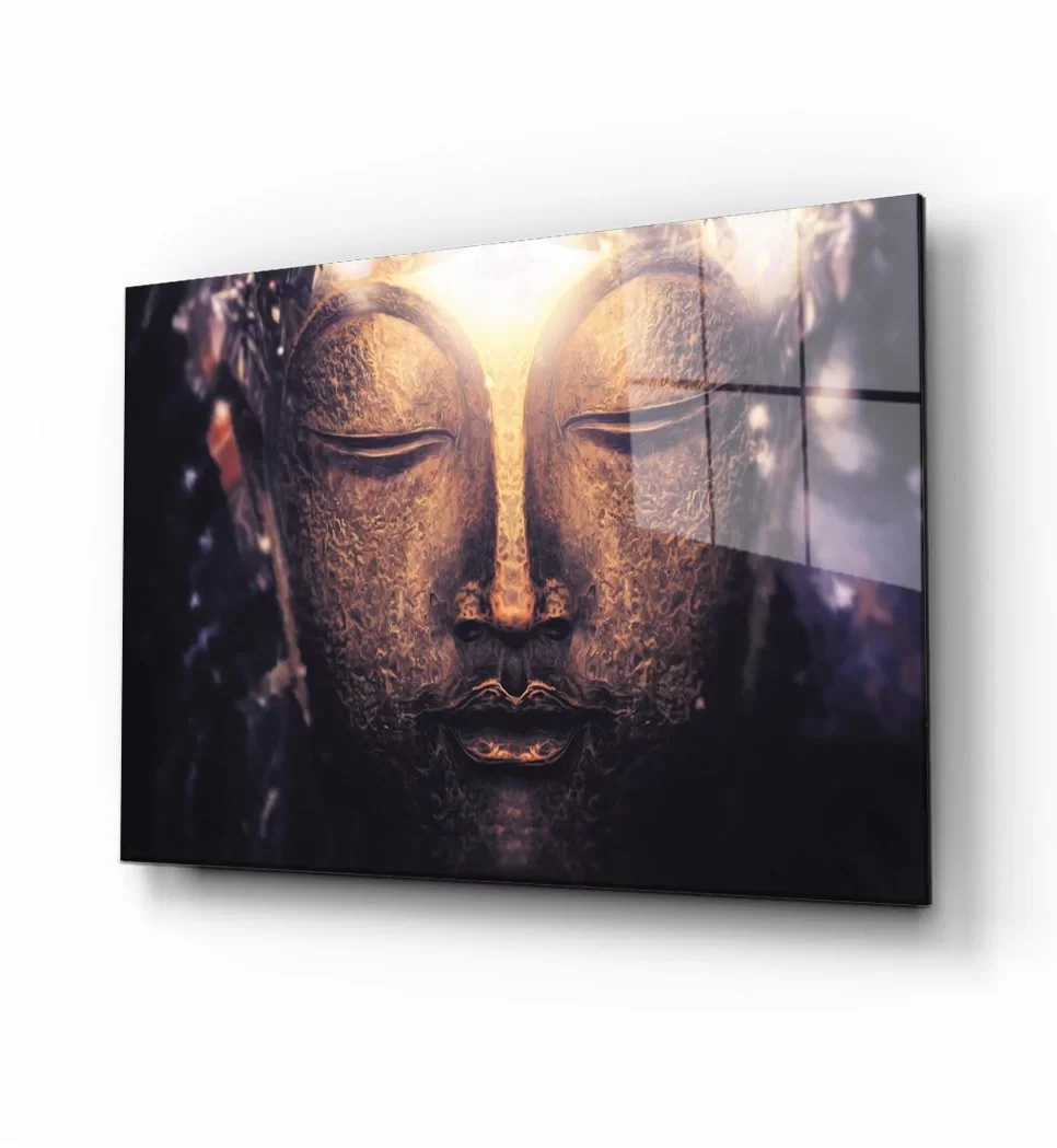 Buddha Statue Glass Painting