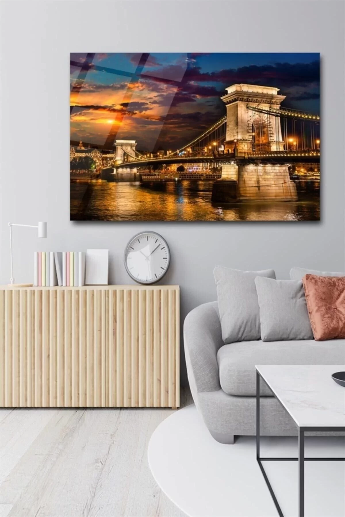 Budapest Glass Painting Wall Decoration, Home Decoration, Wall Painting, Home Gift