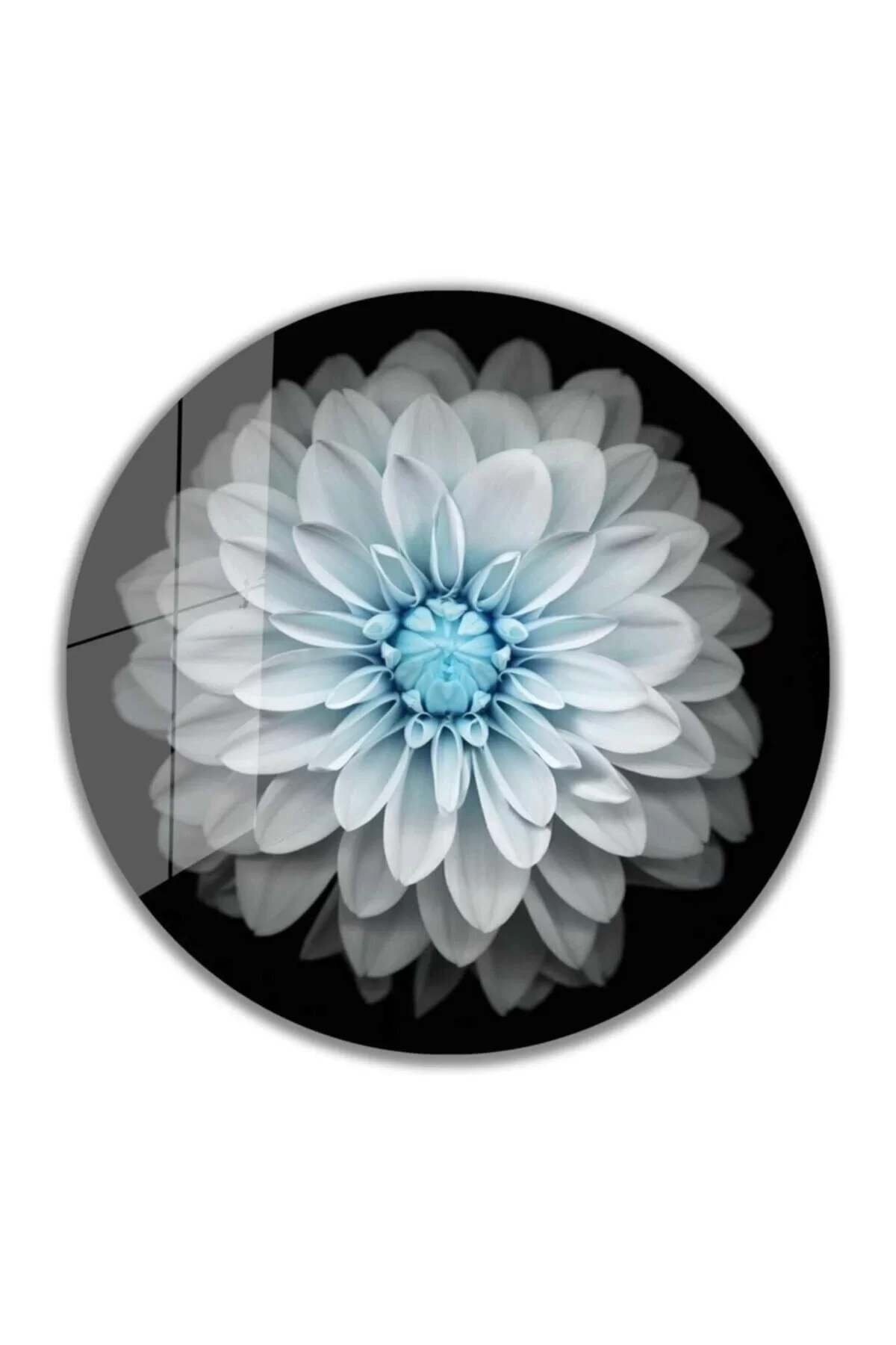 Flower Round Glass Table 4mm Durable Tempered Glass