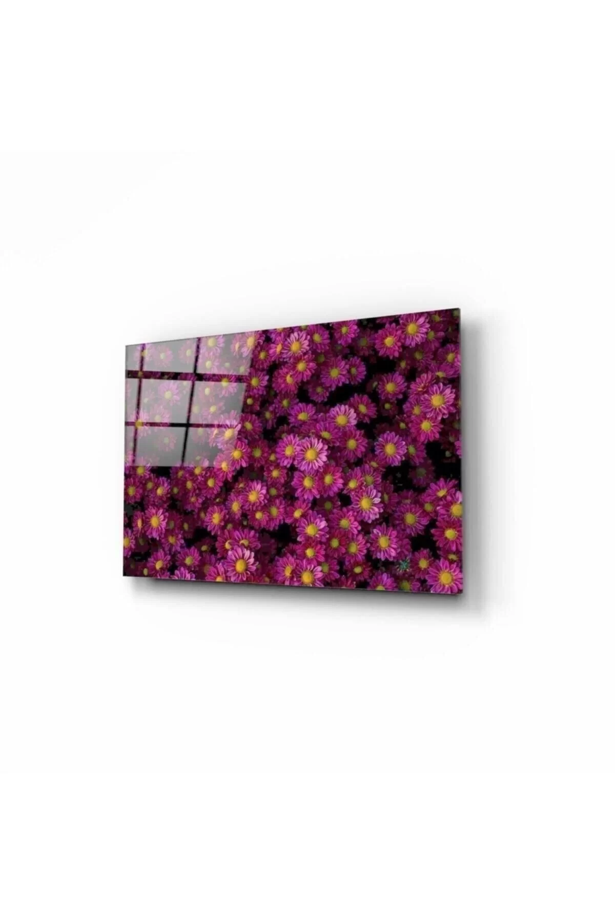 Flowers Glass Table 50x70 Cm