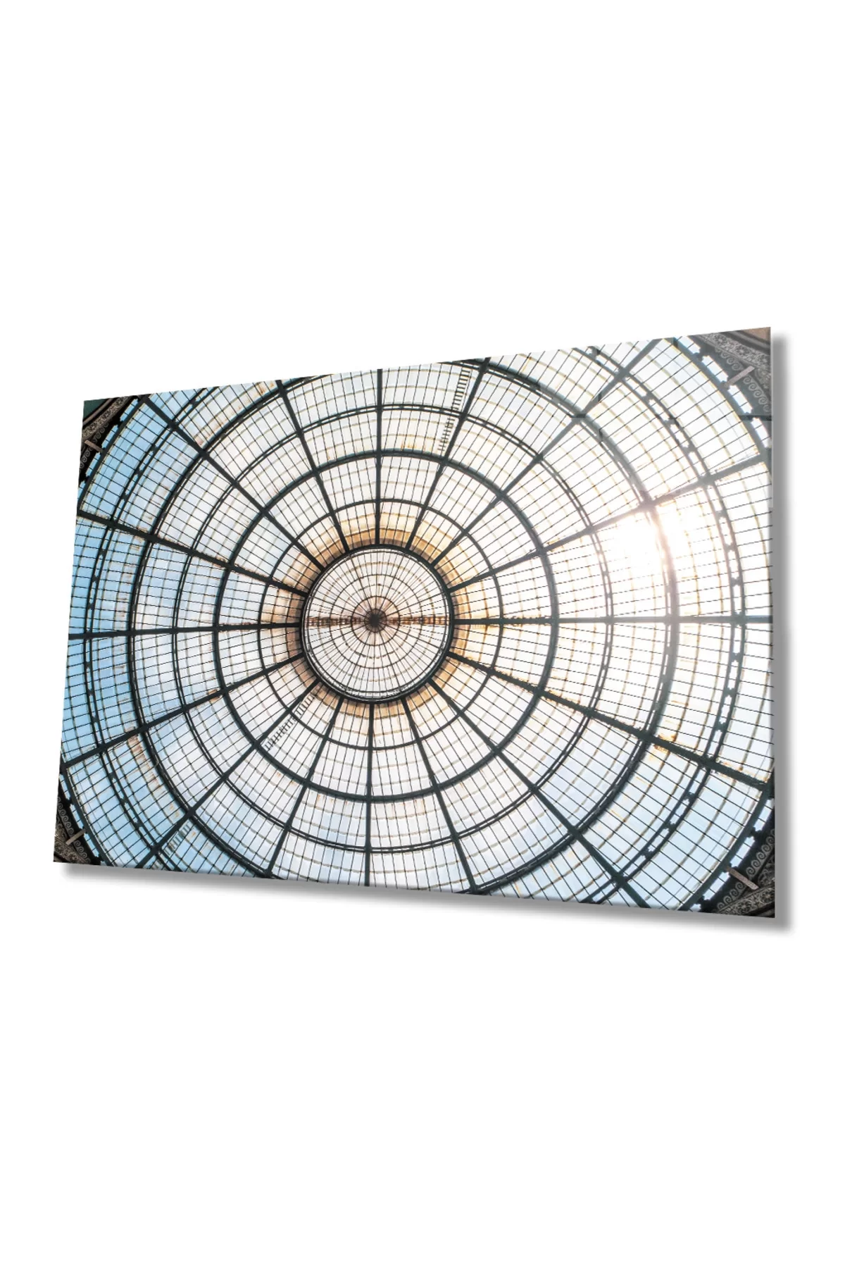 Circular Geometric Glass Painting, Home And Office Wall Decoration