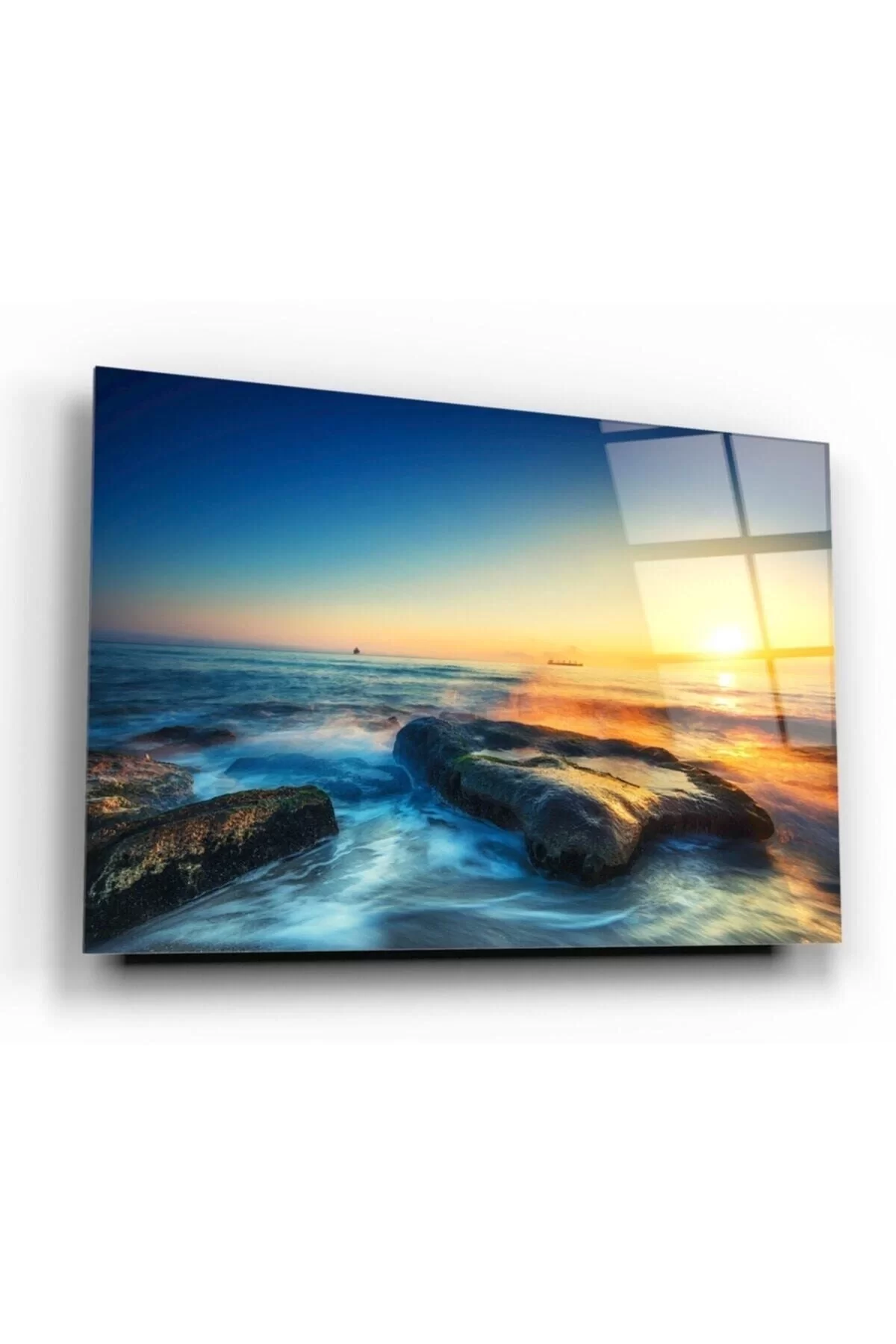 Sea View Glass Painting