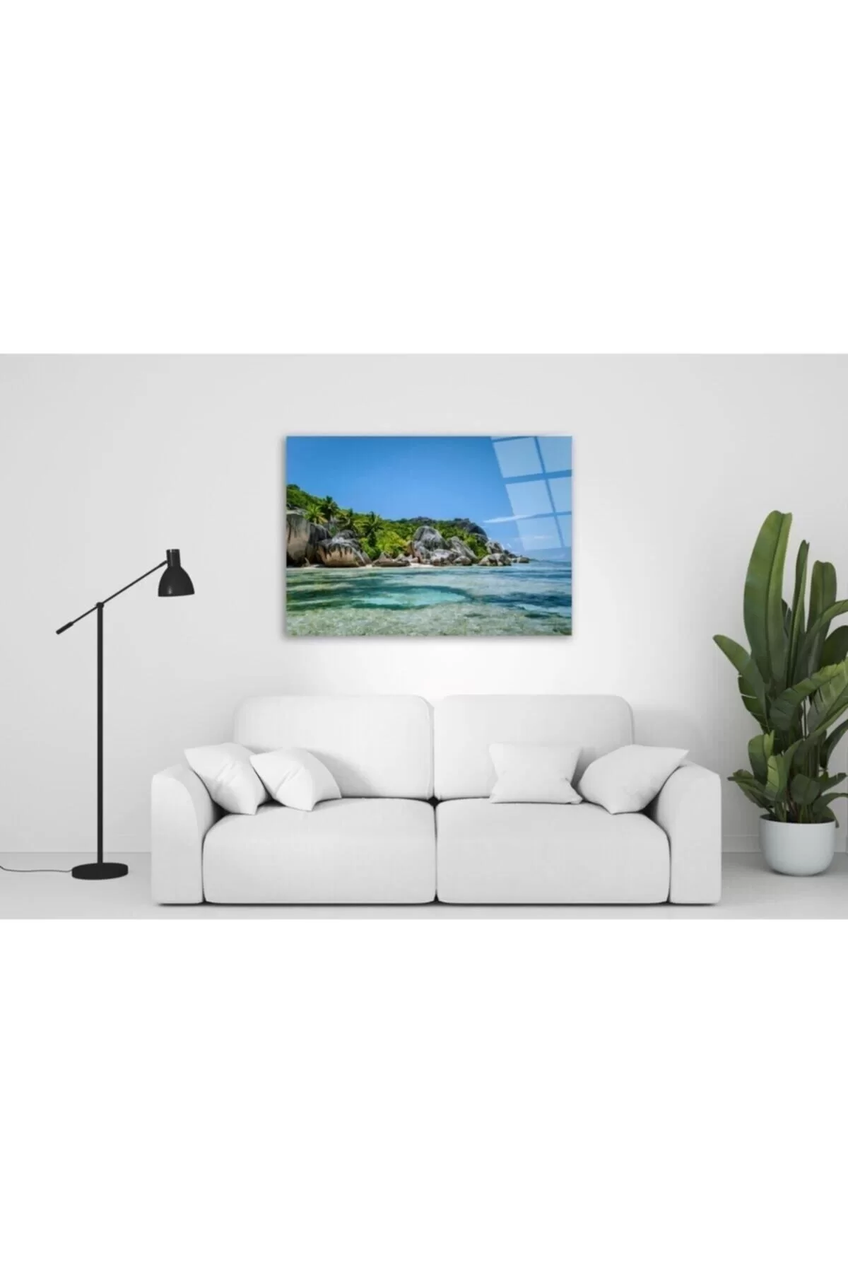 Sea View Glass Painting 50x70 Cm