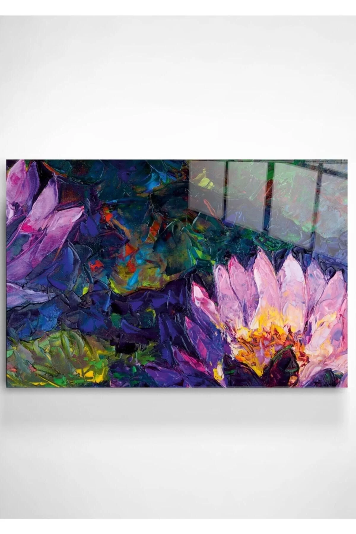 Digi-foto Oil Painting Flowers Glass Painting 60x90