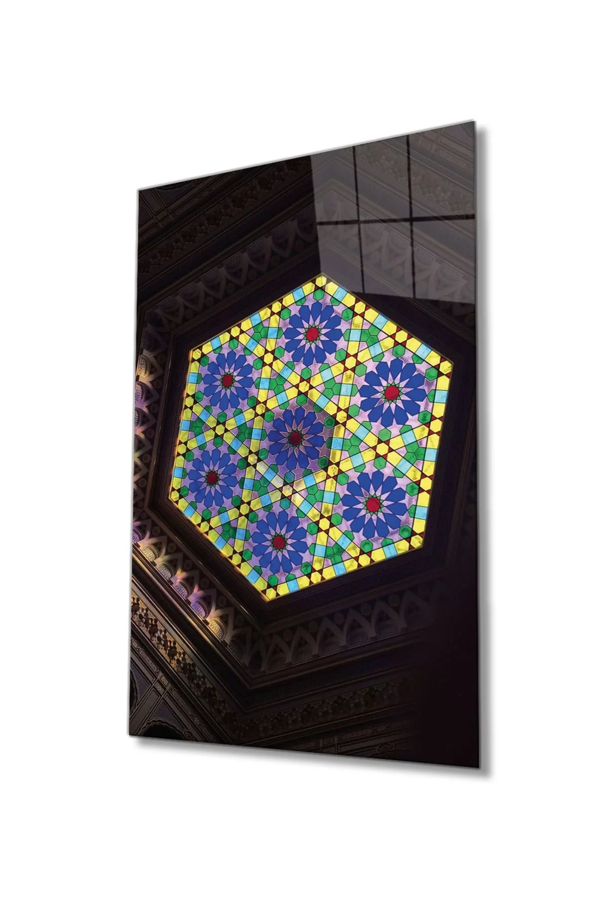 Religious Islamic Motif Glass Painting Home And Office Wall Decor Large Painting Glass