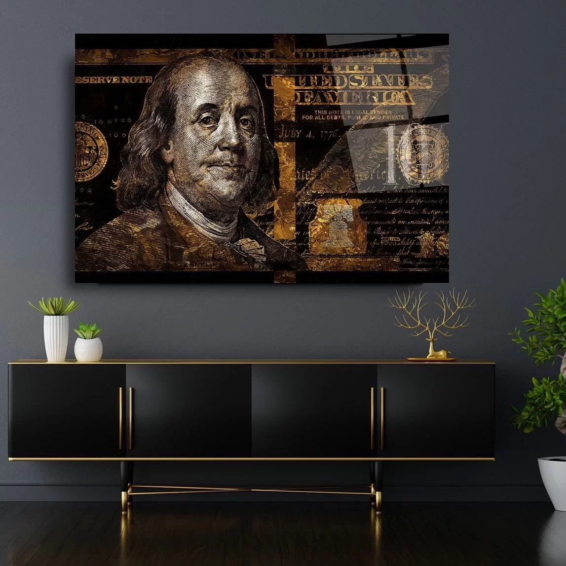 Dollar Artistic Glass Painting