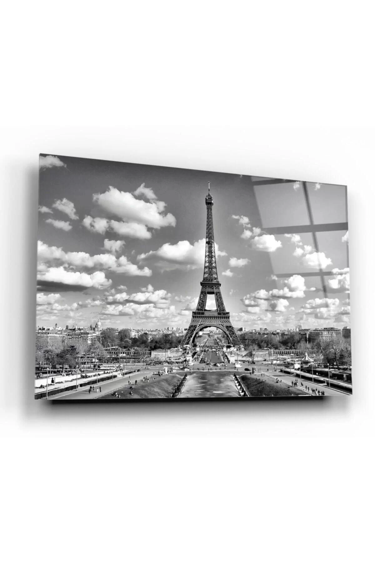 Eiffel Tower Glass Painting