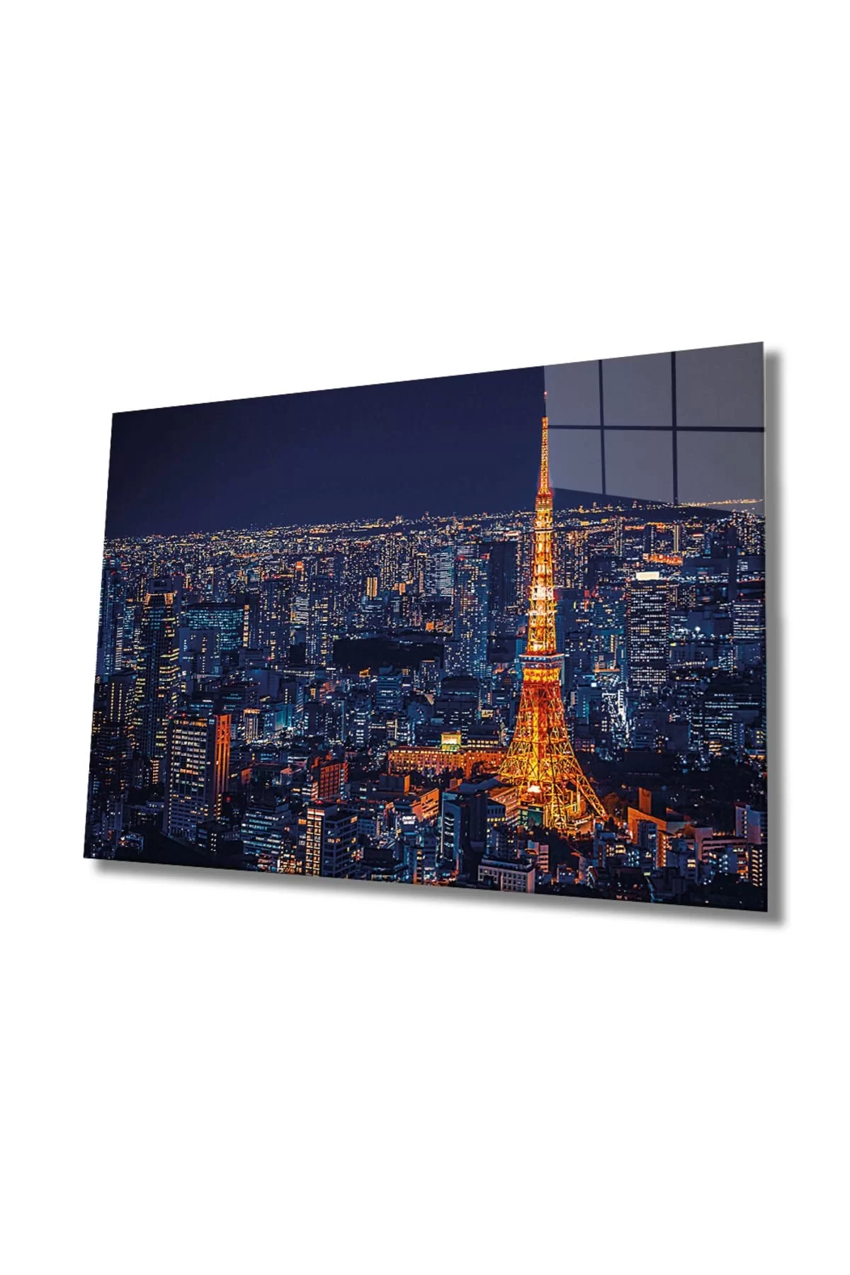 Eiffel Tower Glass Painting, Home And Office Wall Decoration