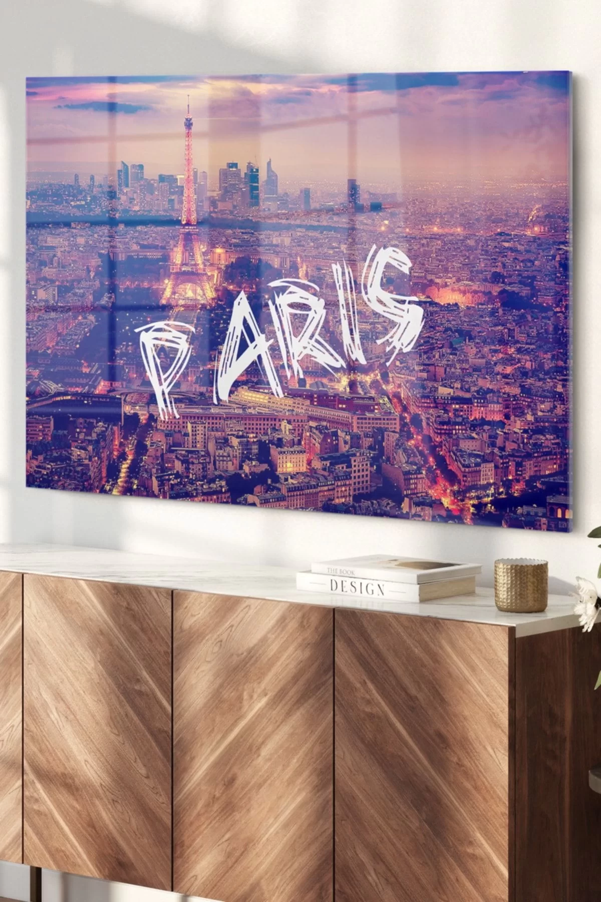 Eiffel Tower Paris| City Themed Glass Painting | 50x70cm