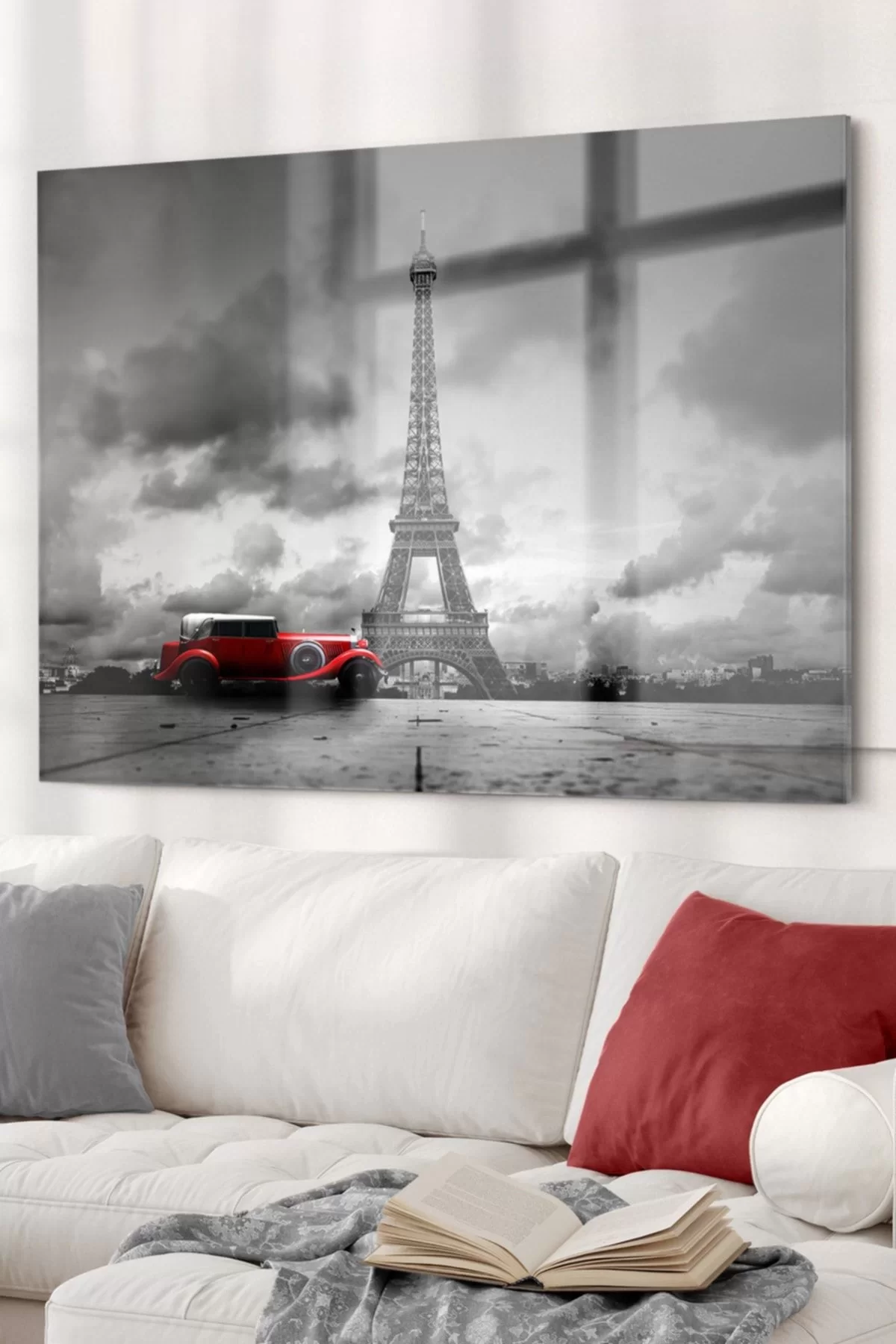 Eiffel Tower | City Themed Glass Painting | 50x70cm