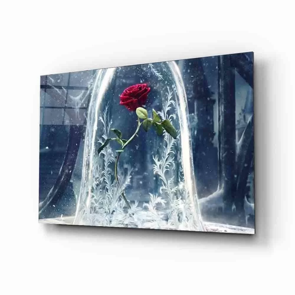 Futuristic Rose in a Bell Glass Painting