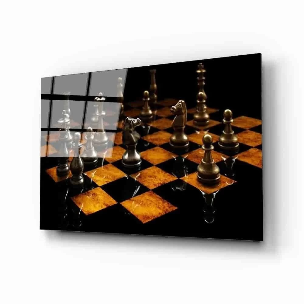 Futuristic Chess Glass Table