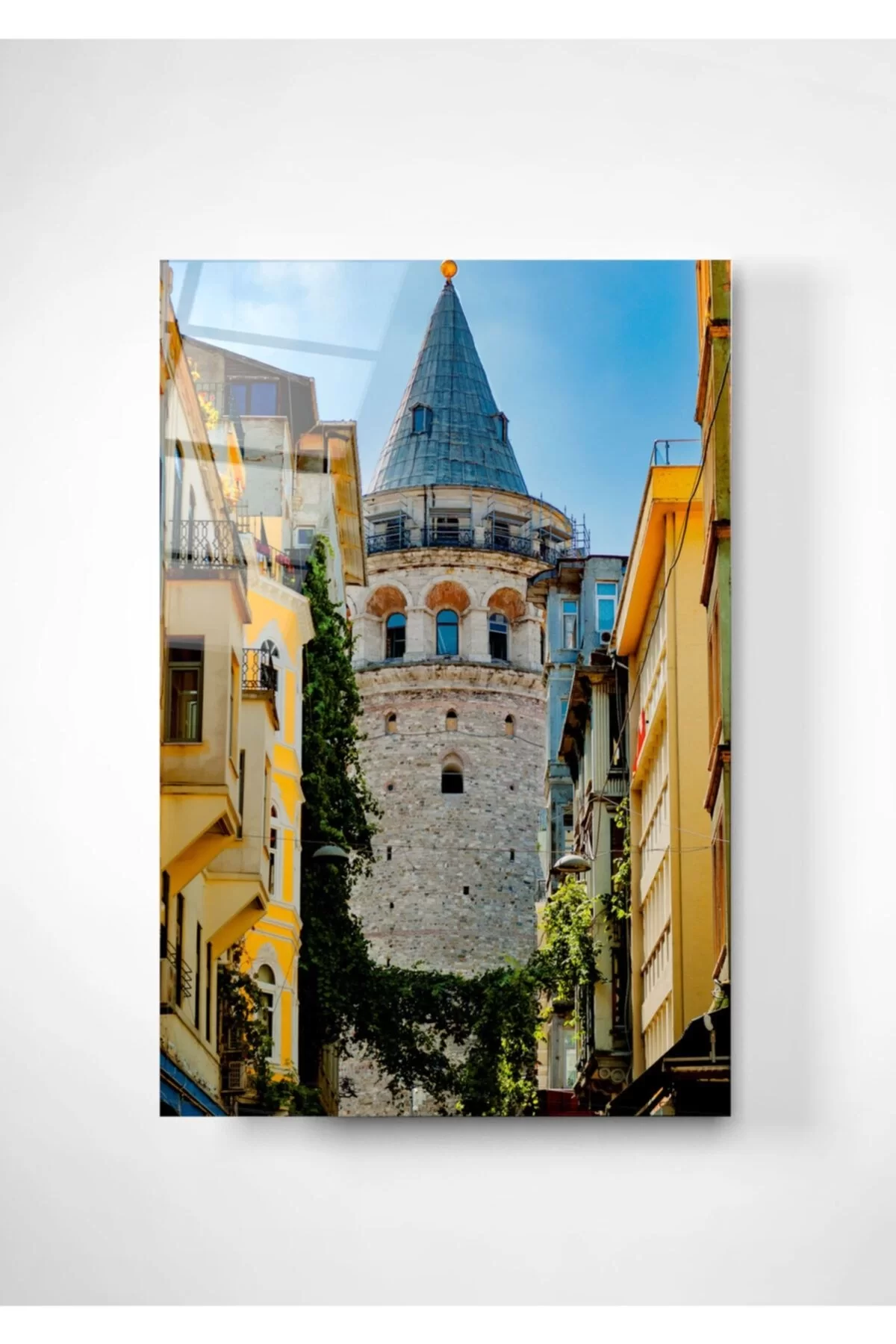 Galata Tower Glass Painting 70x110