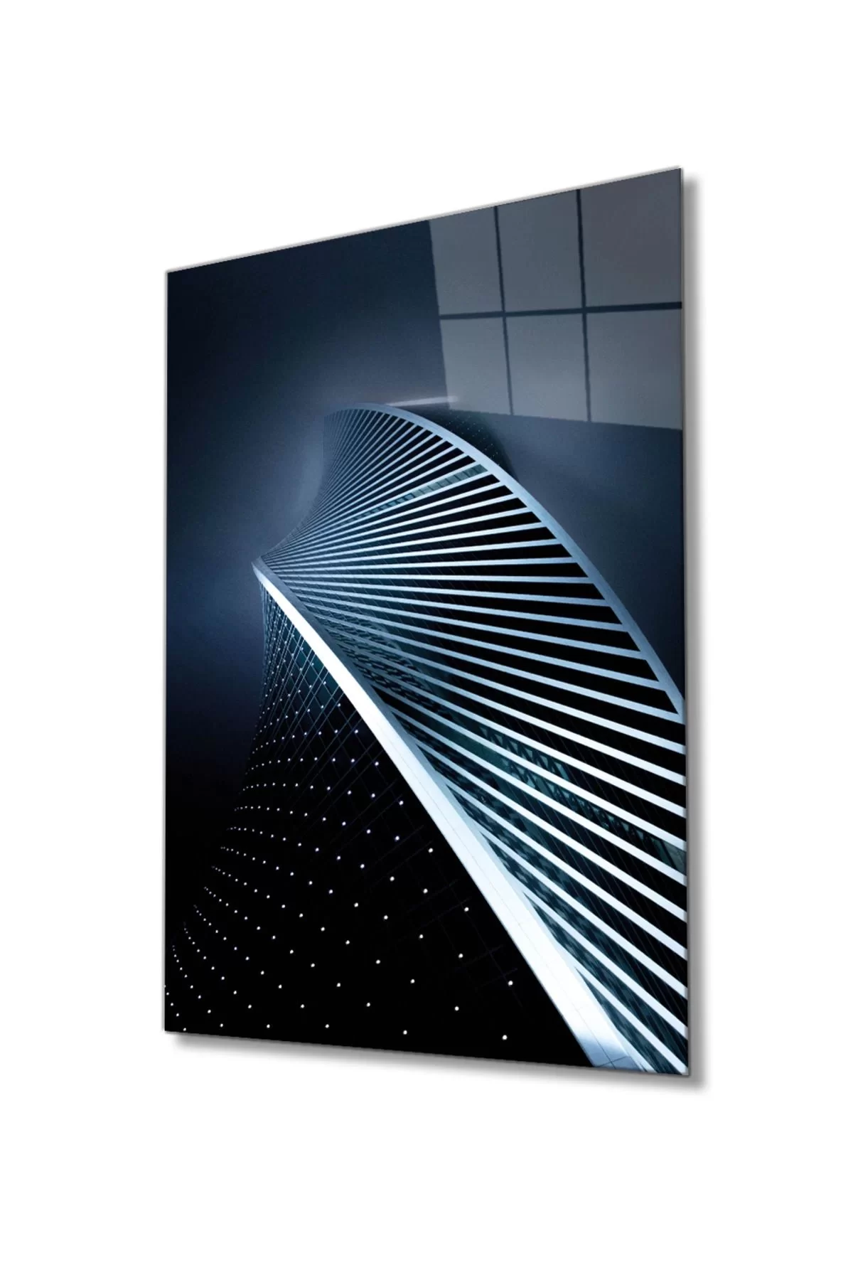 Geometric Architectural Glass Painting, Home And Office Wall Decoration