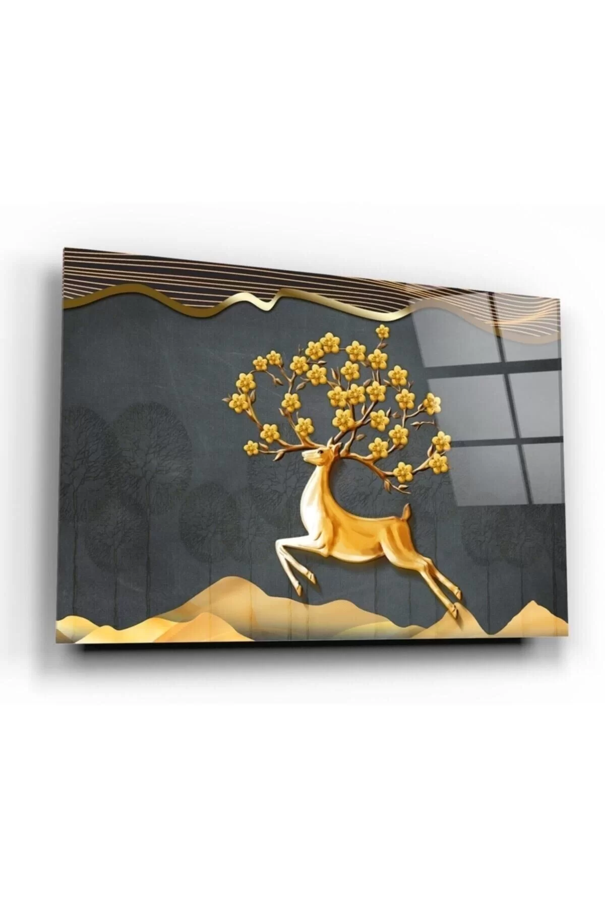 Deer Glass Painting