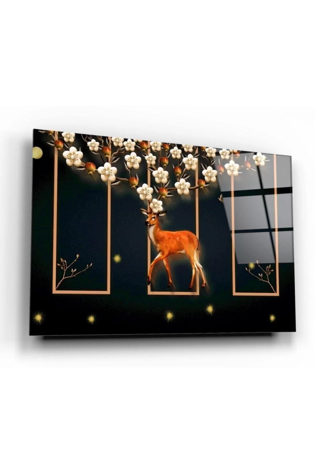 Deer Glass Painting