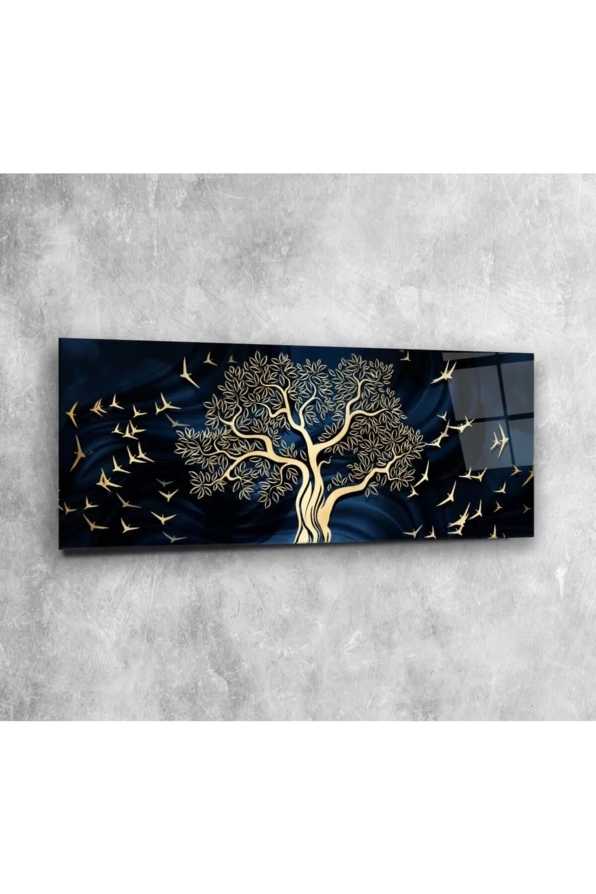 Gold Tree Panoramic Glass Table