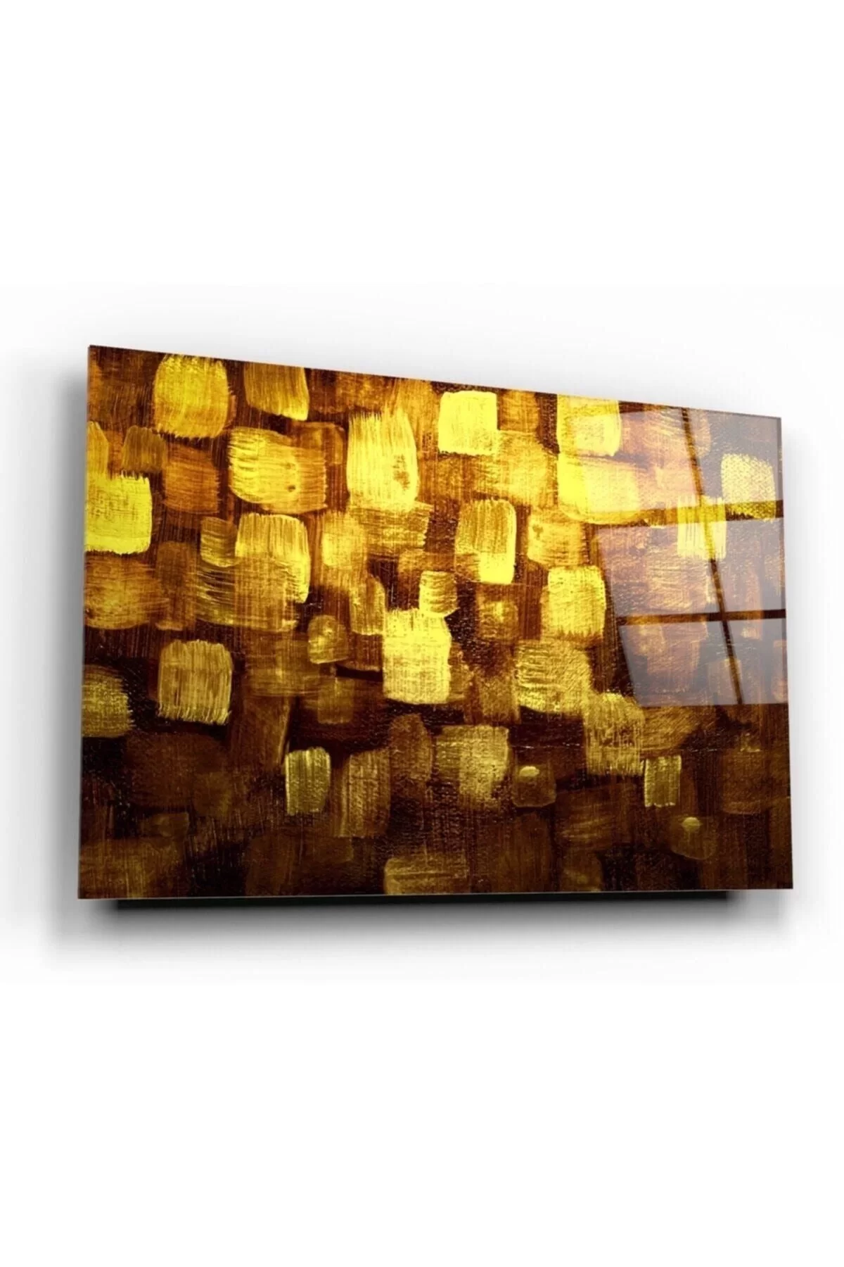 Gold Patterns Glass Painting