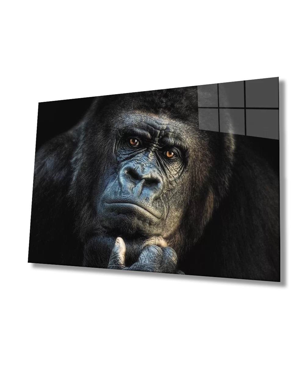 Gorilla Animal Glass Painting