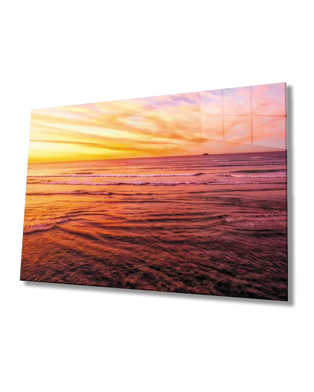 Sunset Sea View Glass Table