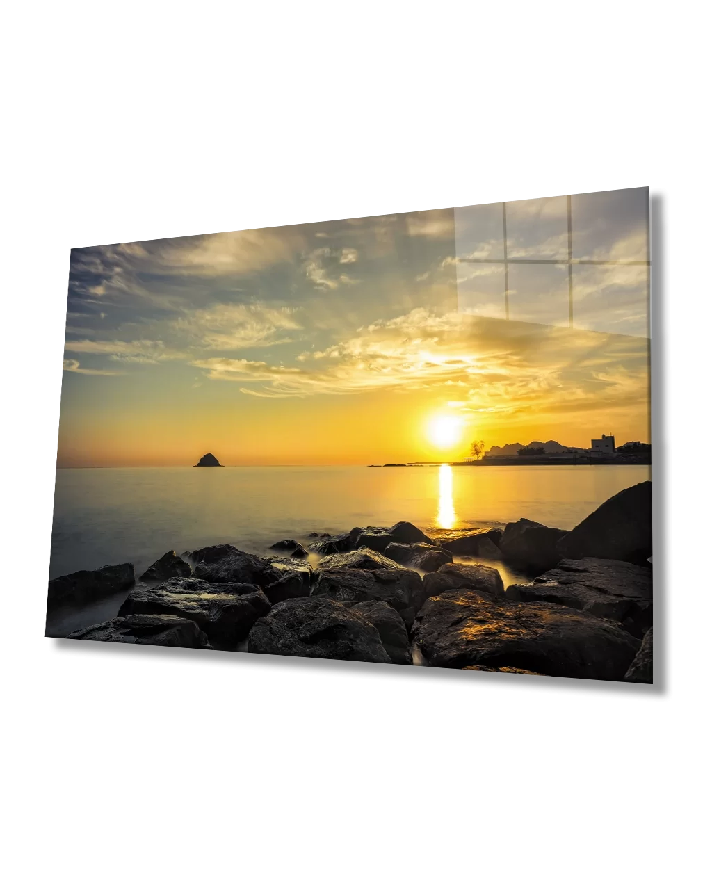 Sunset Sea View Glass Table