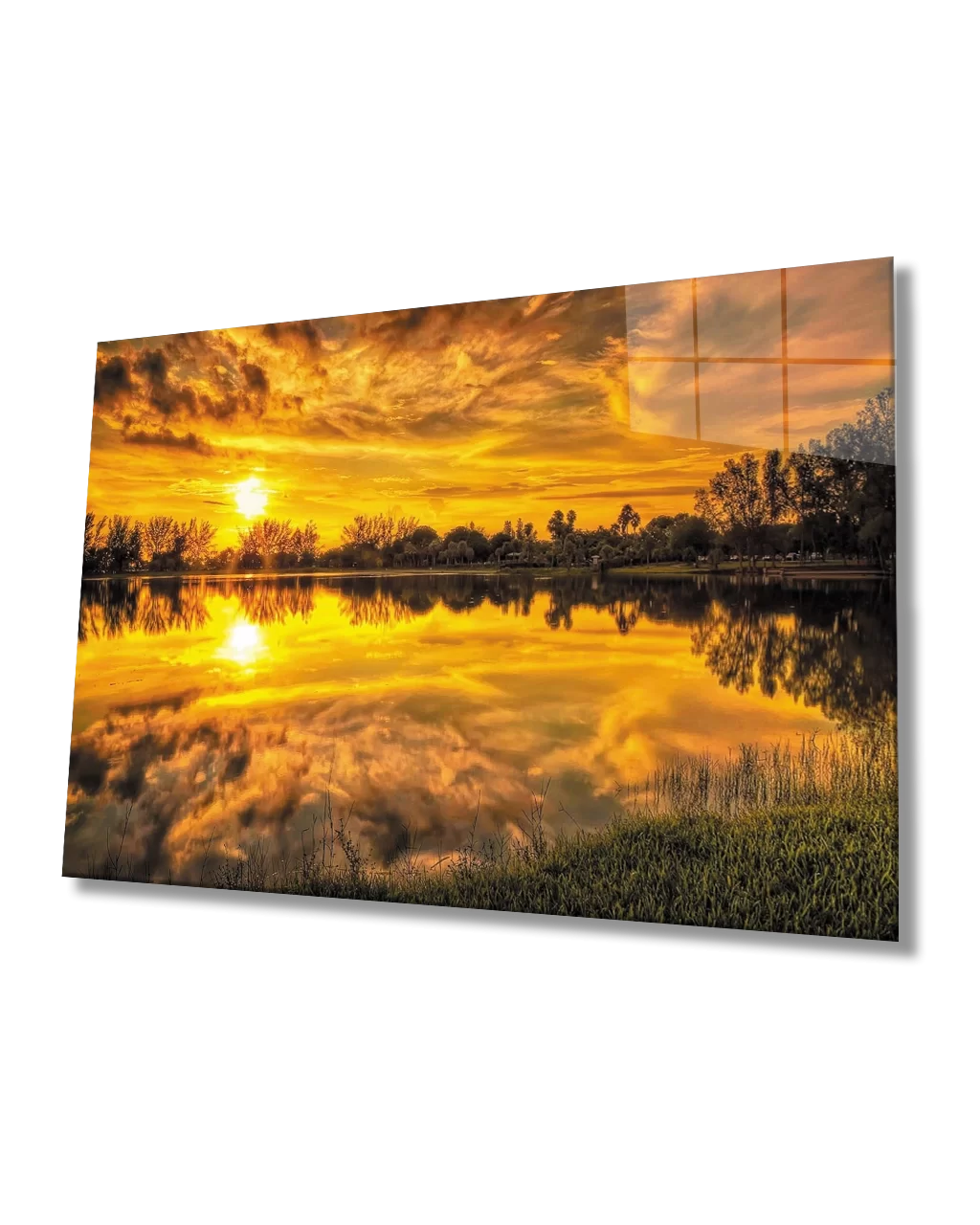 SunsetTempered Glass Painting