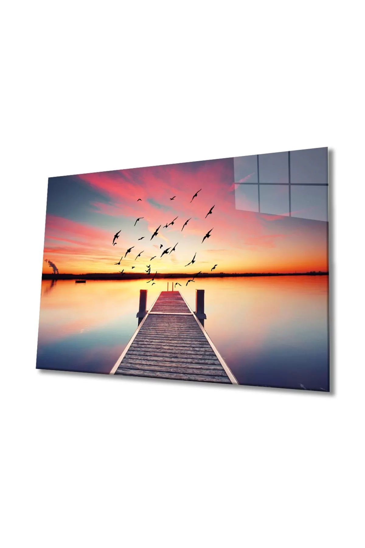 Sunset Sea 4mm Durable Glass Table Tempered Glass