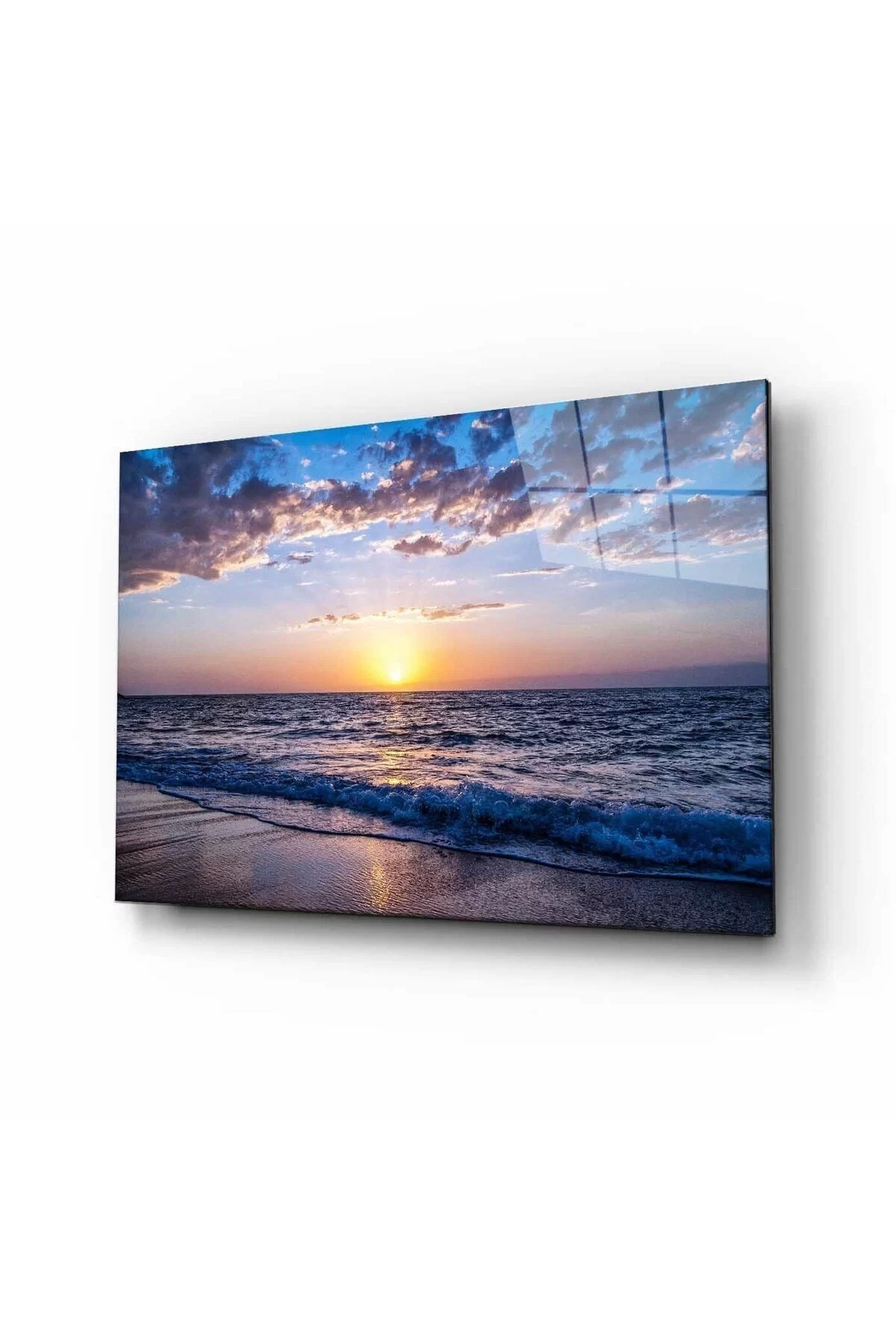 Sunset Landscape Glass Table 4mm Durable Tempered Glass