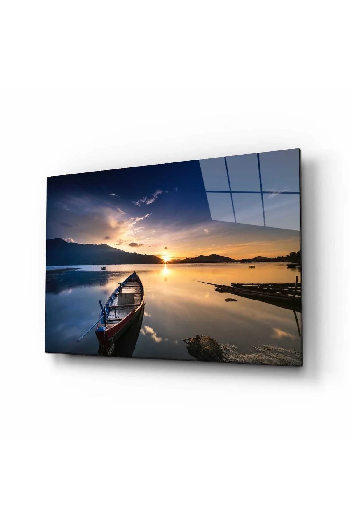 Sunset Landscape Glass Table 4mm Durable Tempered Glass