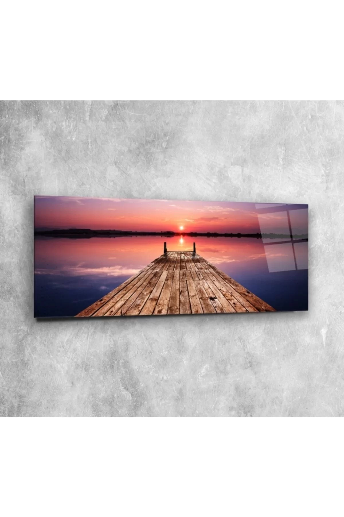 Sunset Panoramic Glass Painting