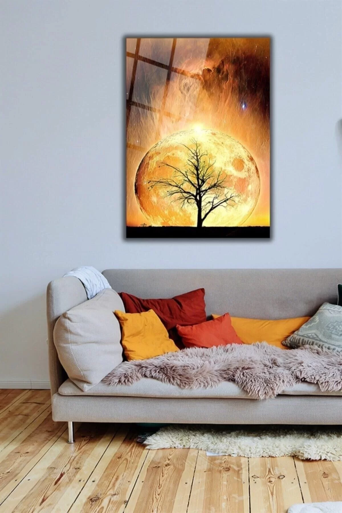 Reflection of the Sun Glass Painting Wall Decoration