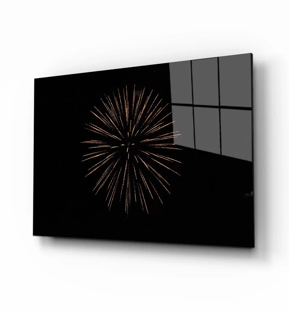 Fireworks Glass Table