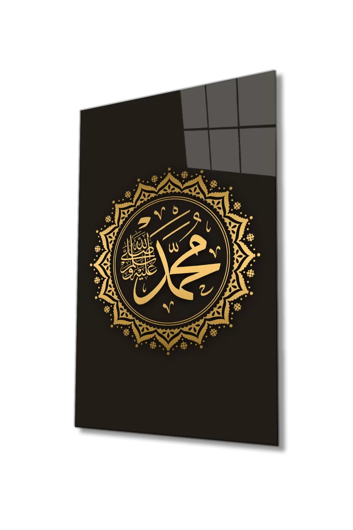 Hz. Muhammad S.a.v Religious Islamic Glass Painting Home And Office Wall Decor Large Painting Glass