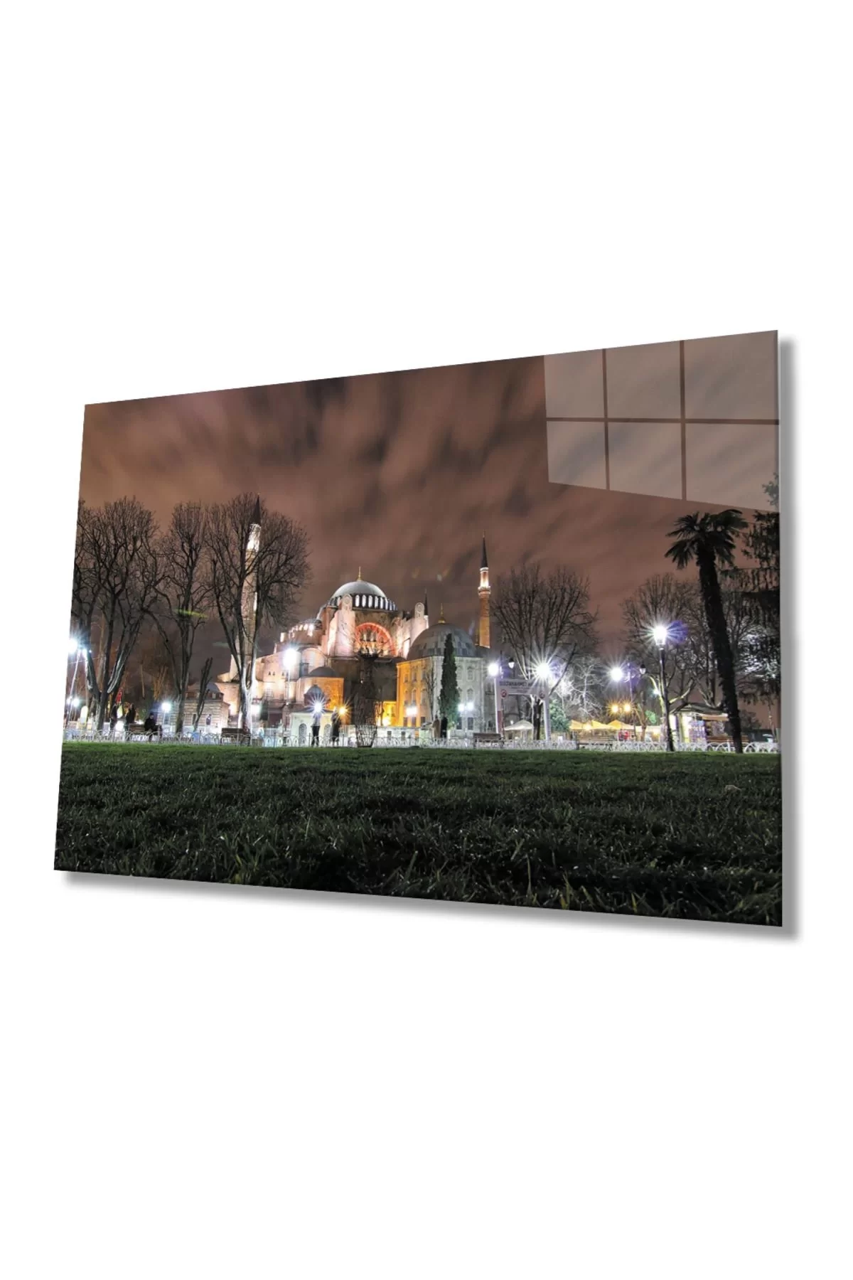 Istanbul Evening Mosque View 4mm Durable Glass Table Tempered Glass