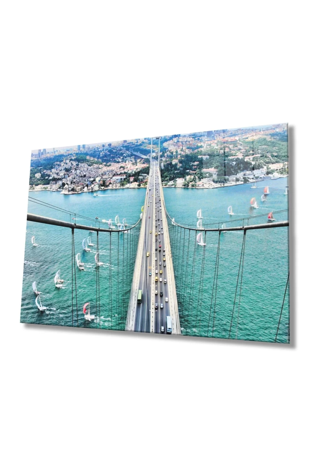 Bosphorus Landscape 4mm Durable Glass Painting Tempered Glass