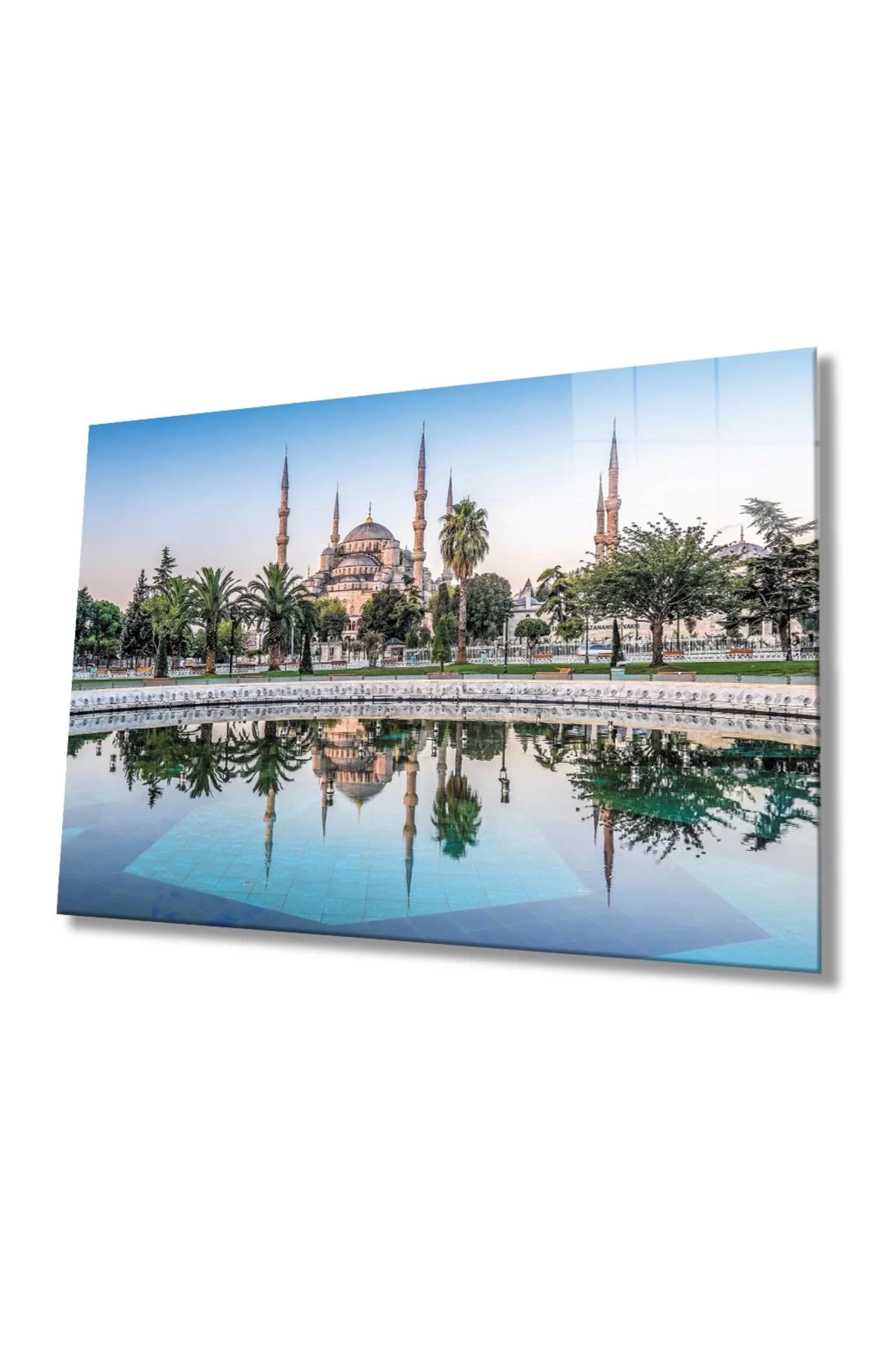 Istanbul Mosque Landscape 4mm Durable Glass Painting Tempered Glass