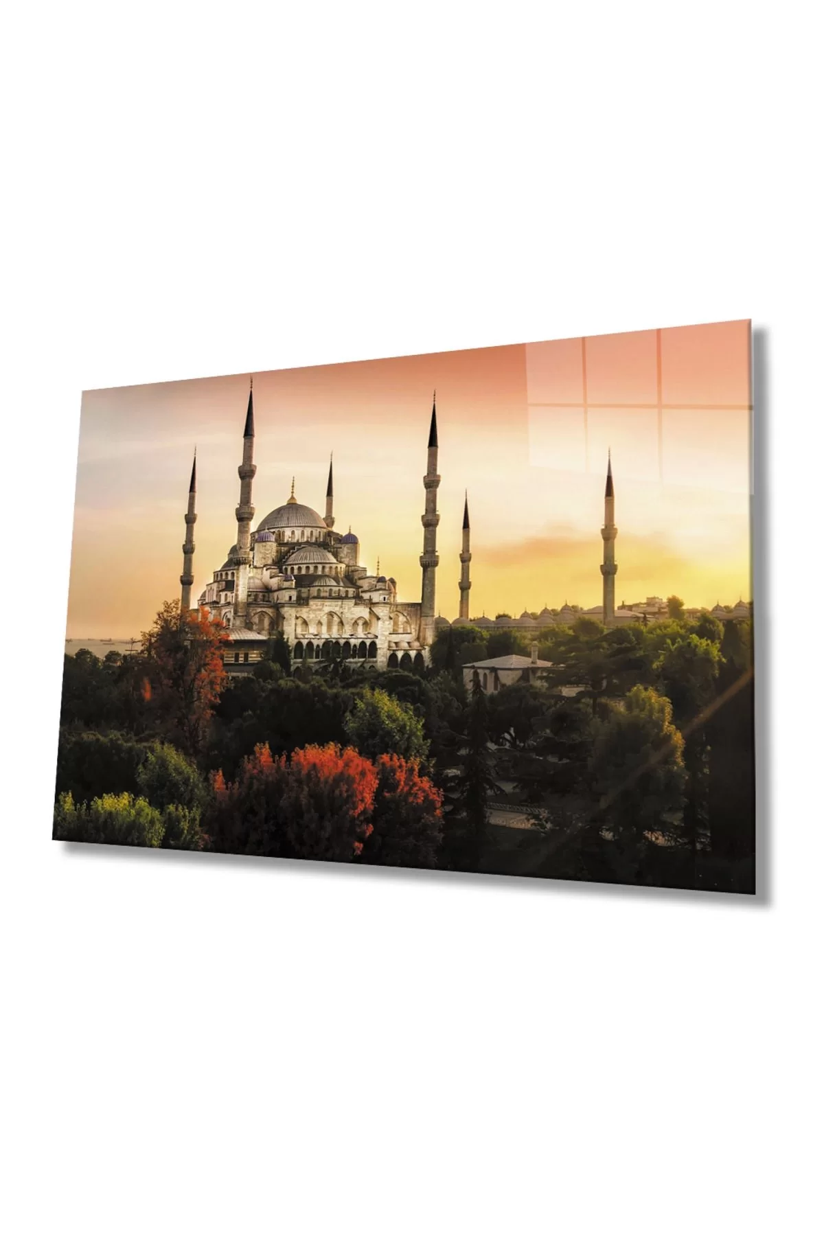 Istanbul Mosque Landscape 4mm Durable Glass Painting Tempered Glass