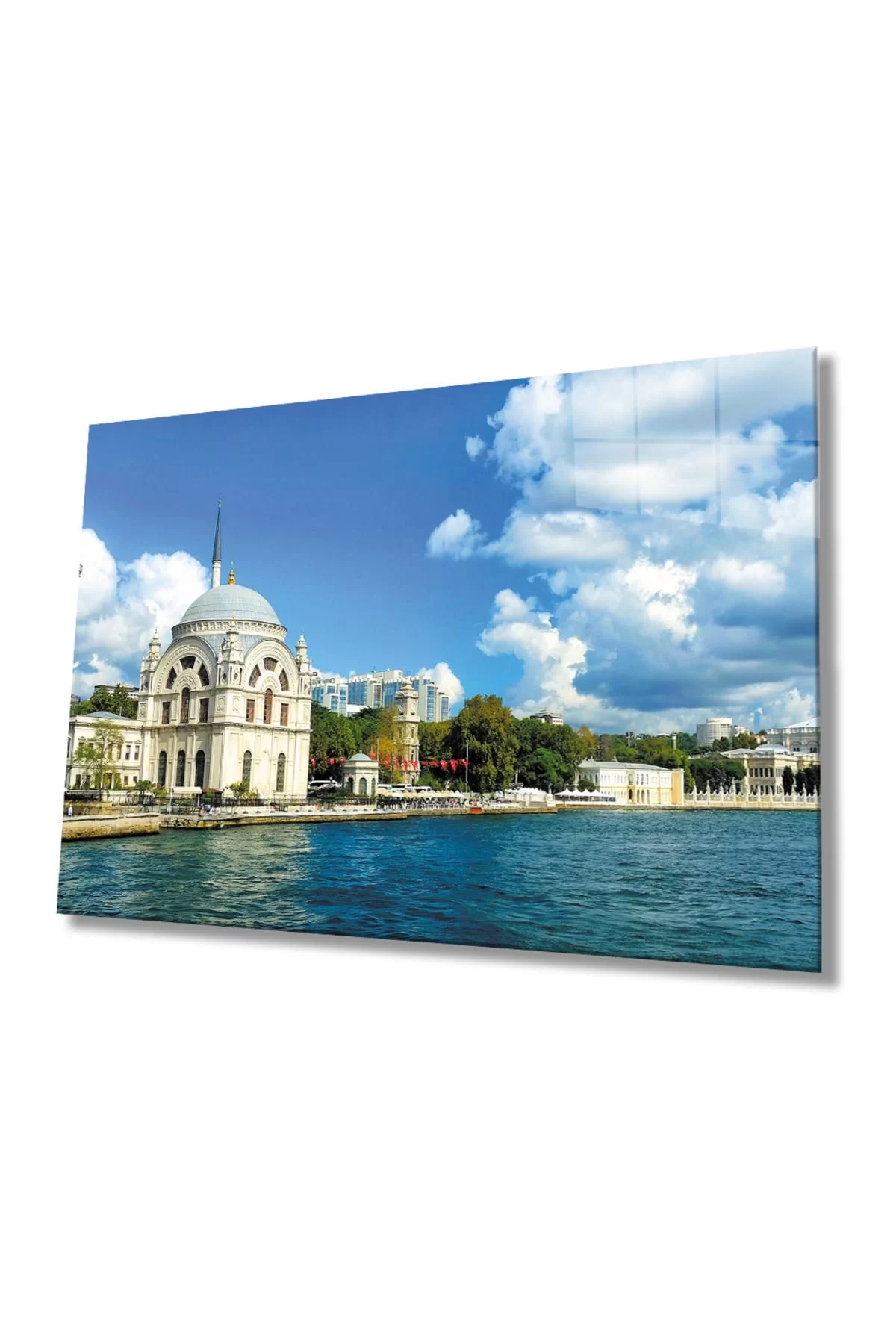 Istanbul Mosque Landscape 4mm Durable Glass Painting Tempered Glass