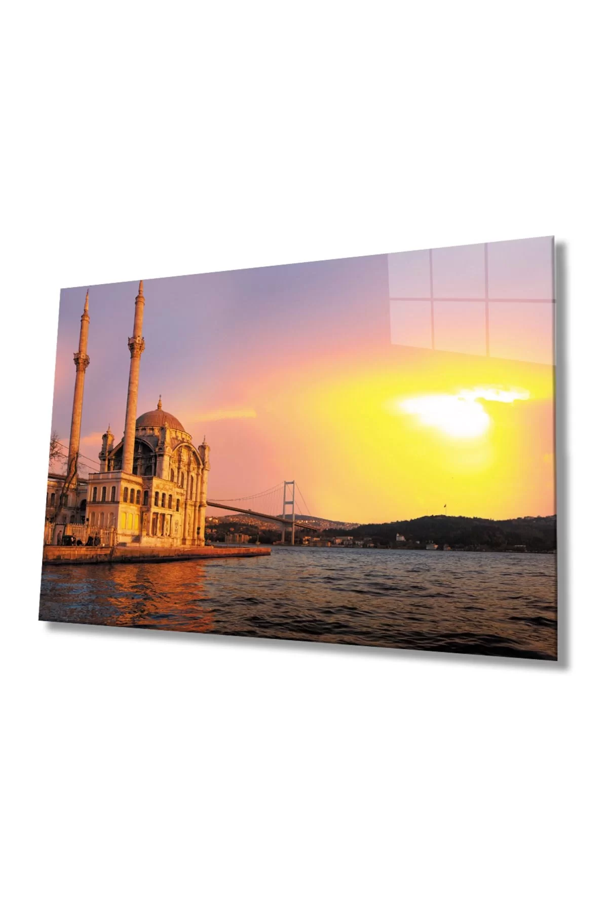 Istanbul Mosque Landscape 4mm Durable Glass Painting Tempered Glass