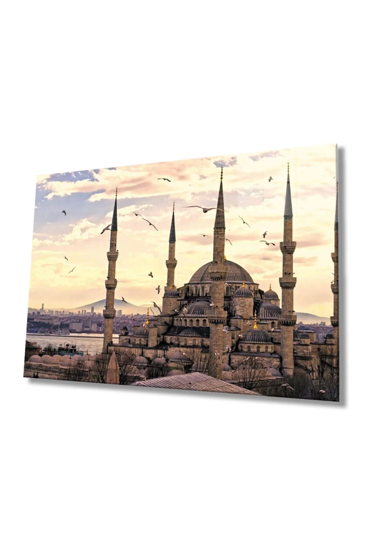 Istanbul Mosque Landscape 4mm Durable Glass Painting Tempered Glass