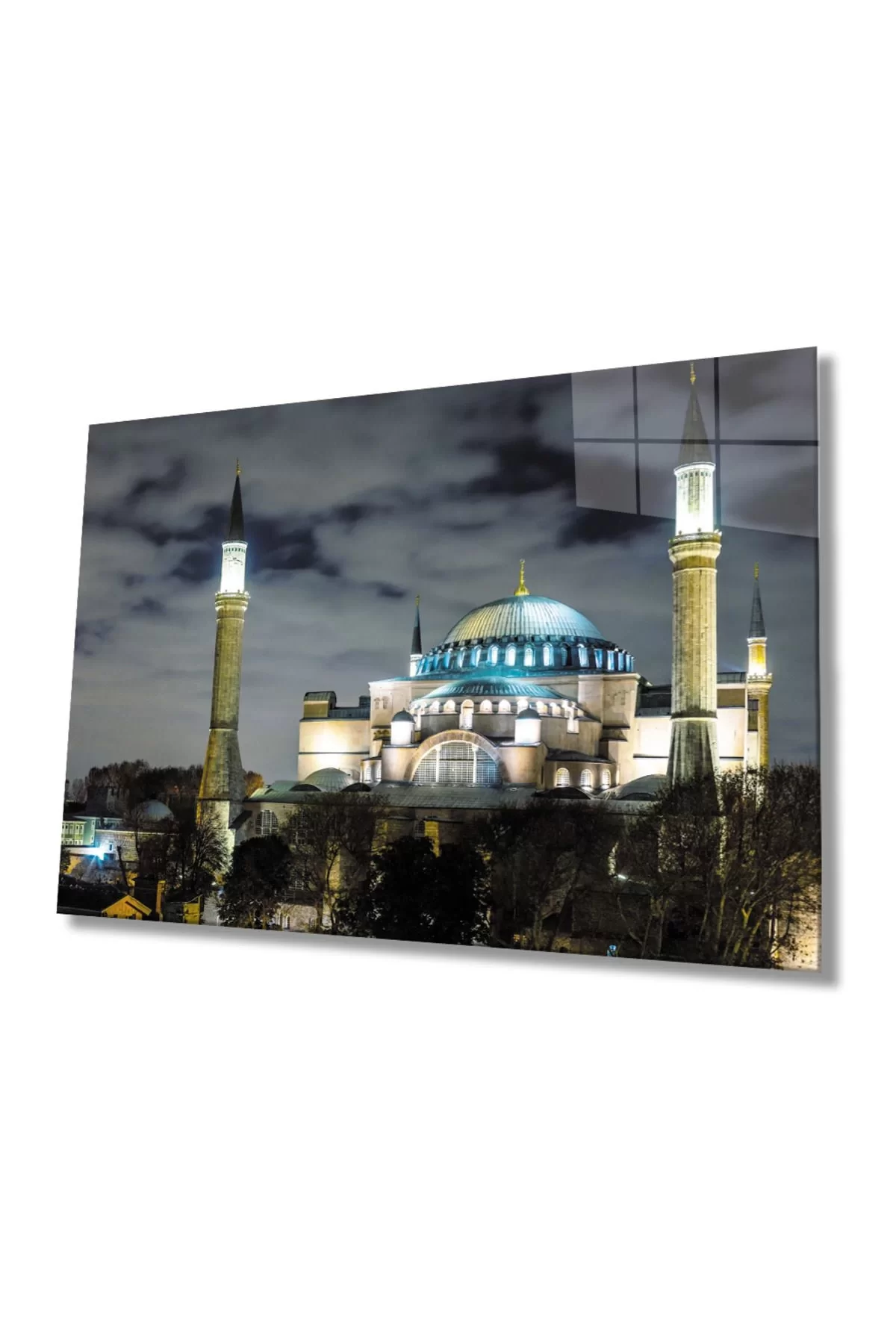 Istanbul Mosque Landscape 4mm Durable Glass Painting Tempered Glass