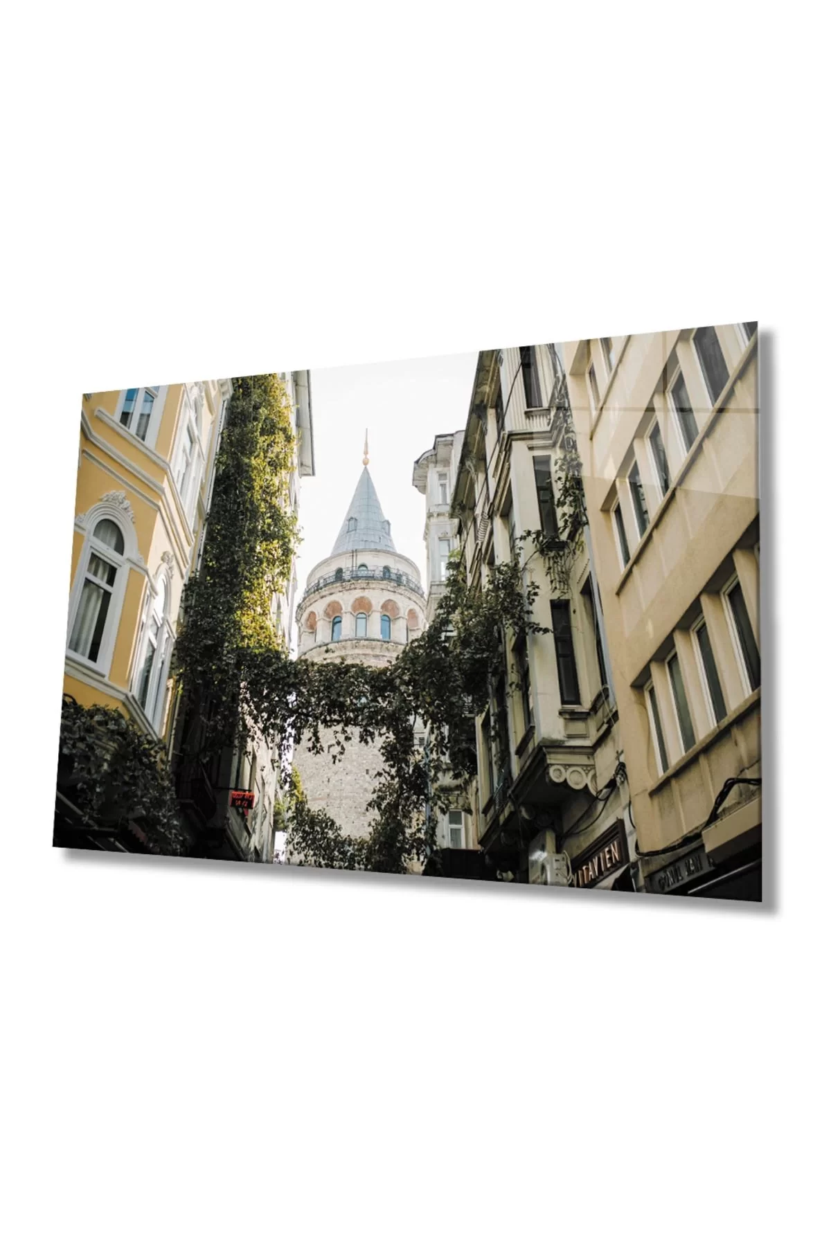 Istanbul Galata Tower Landscape 4mm Durable Glass Painting Tempered Glass