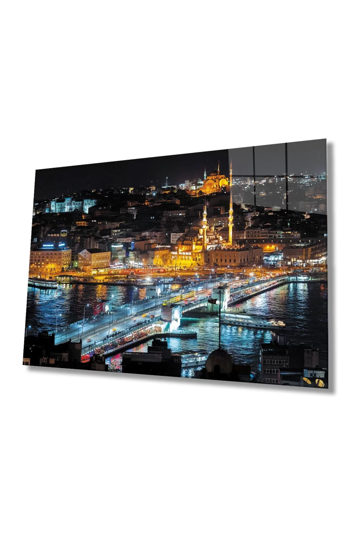 Istanbul Night View 4mm Durable Glass Painting Tempered Glass