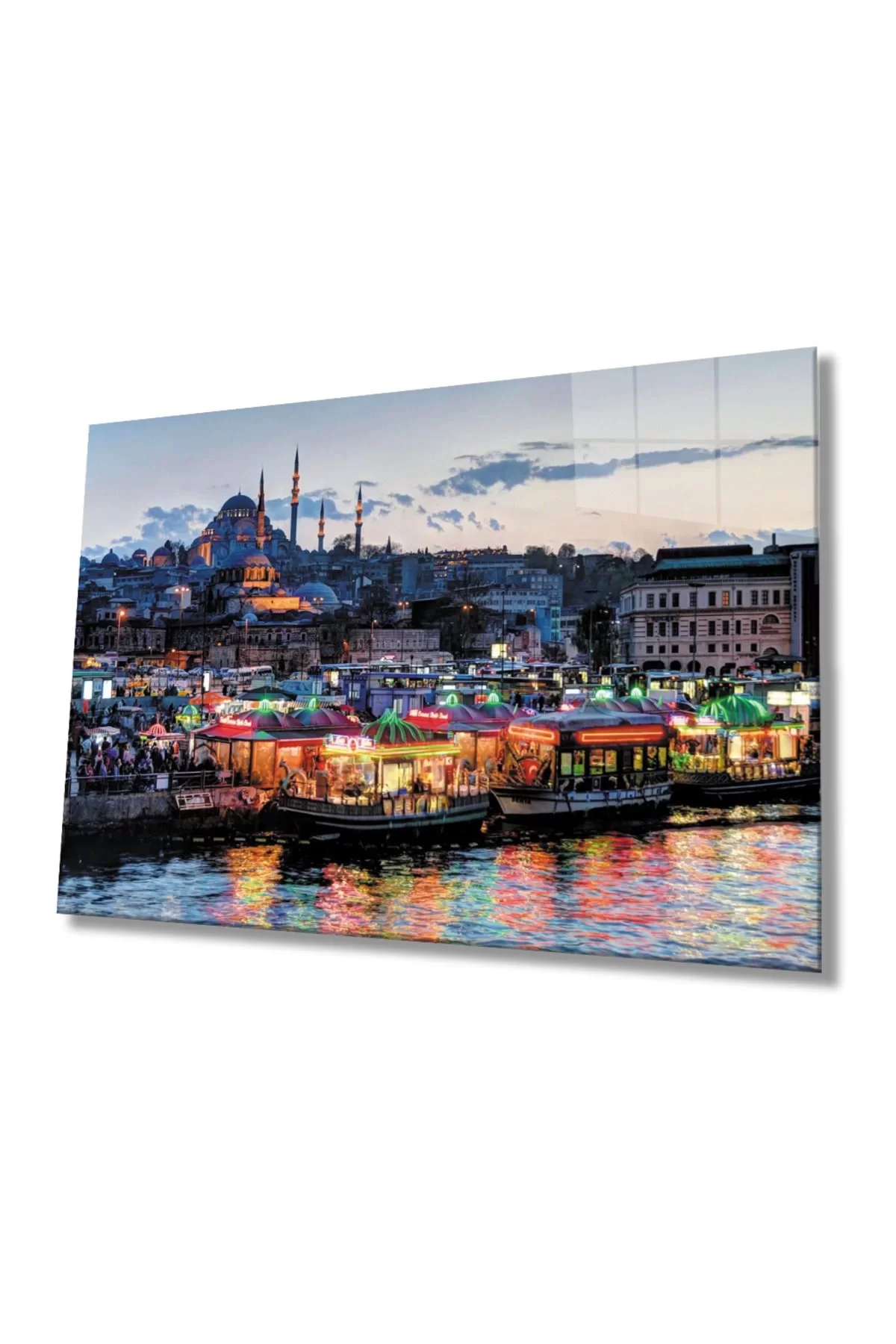 Istanbul Landscape 4mm Durable Glass Painting Tempered Glass